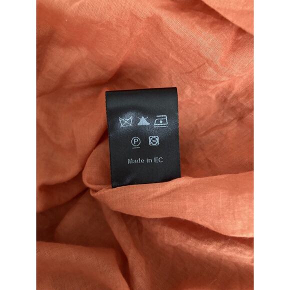 Sonja Marohn Sleeveless V-Neck Orange Long Maxi Dress Layered Lagenlook US Sz 8 - Picture 11 of 15